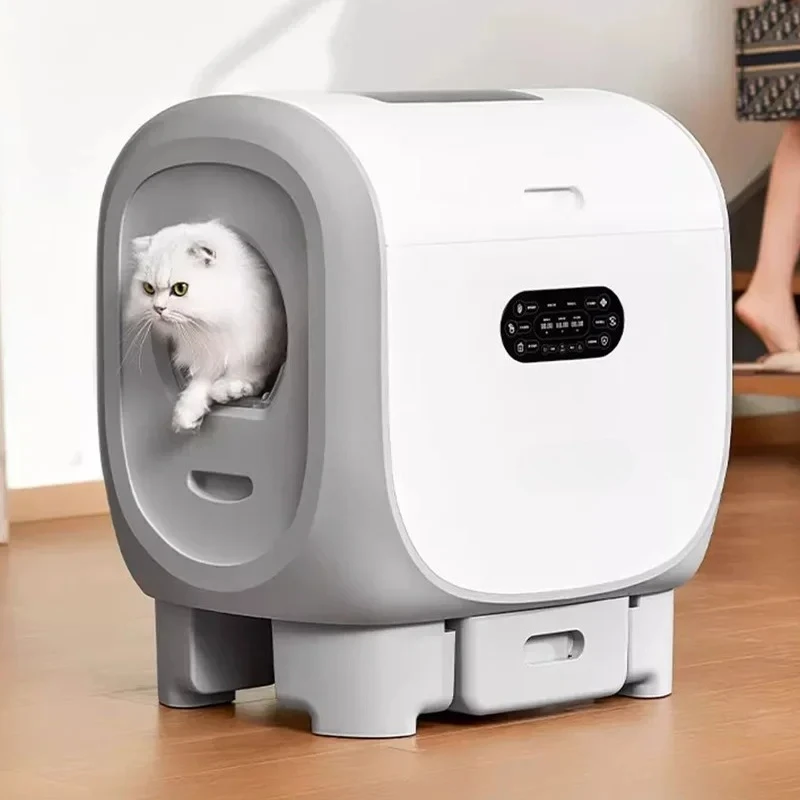 

Cat Litter Box Large APP Automatic Cat Tray Big Cats Smart Toilet Closed