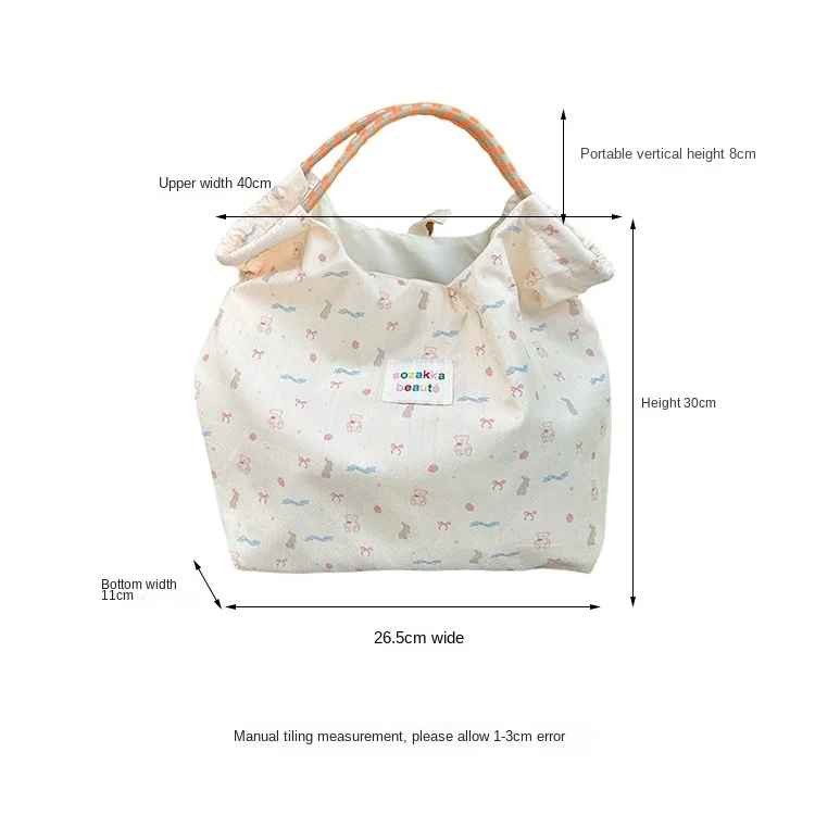 Large Capacity Canvas Bag Hot Sale Casual Canvas Underarm Bag Trendy Reusable Shoulder Bag Daily Life