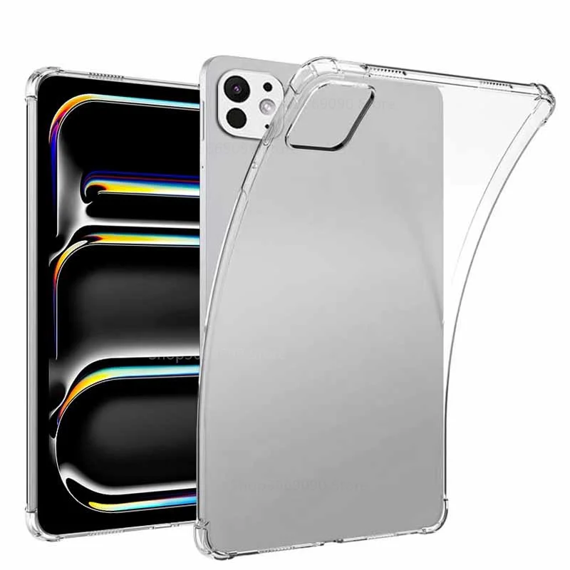 Clear Shockproof Case For iPad Air 13 Pro 11 2024 Protective Silicone Cover For iPad Air 11‑inch 6 6th 5th 7th generation Fundas