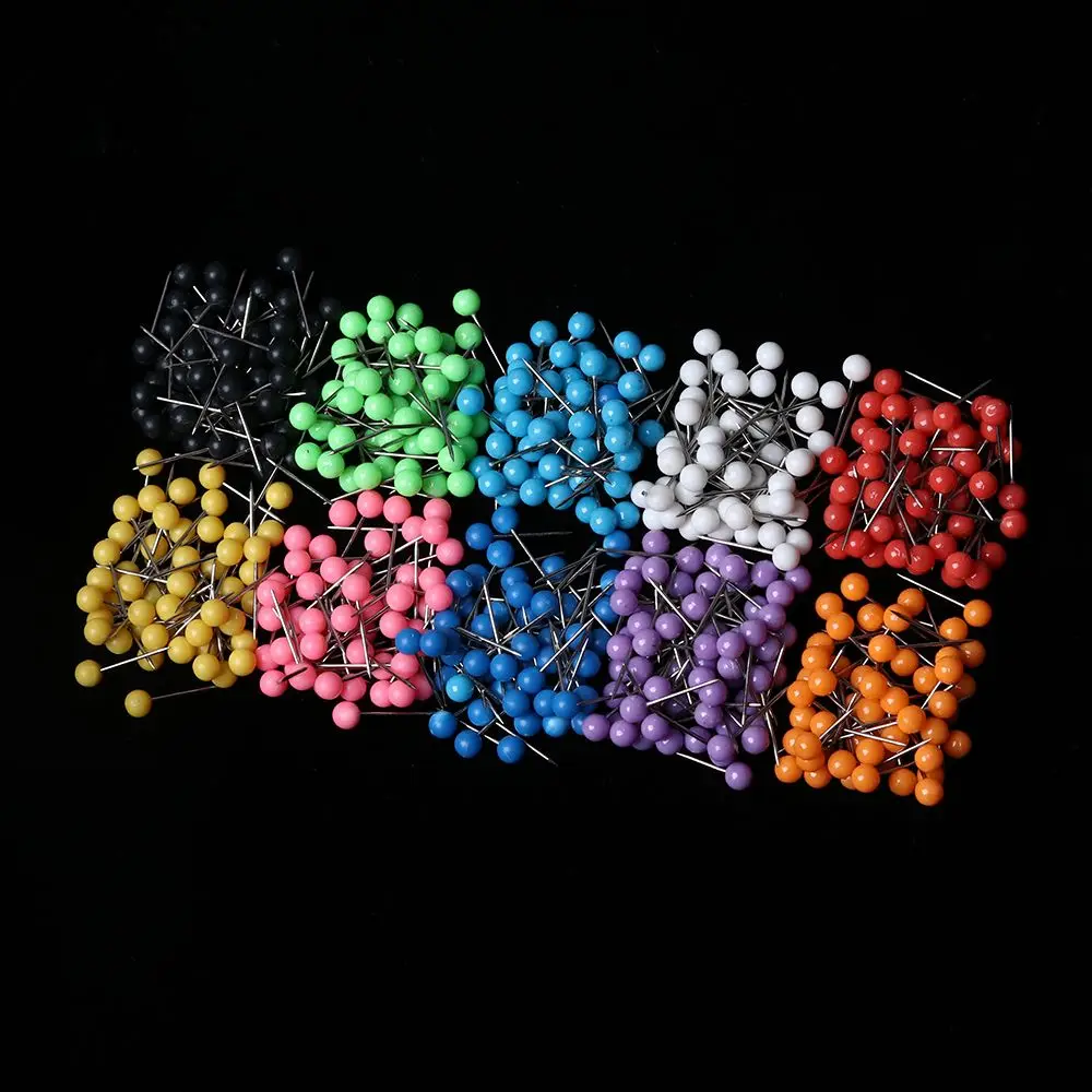 500Pcs/Set Map Tacks - Push Pins Plastic Head With Steel Point - Image 5