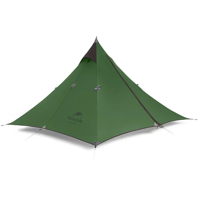 Imagem -03 - Naturehike-ultraleve Rainproof Nylon Tent para Camping ao ar Livre Teepee Impermeável Caminhadas Rodless Out Tent Inverno Fogão Tendas 20d