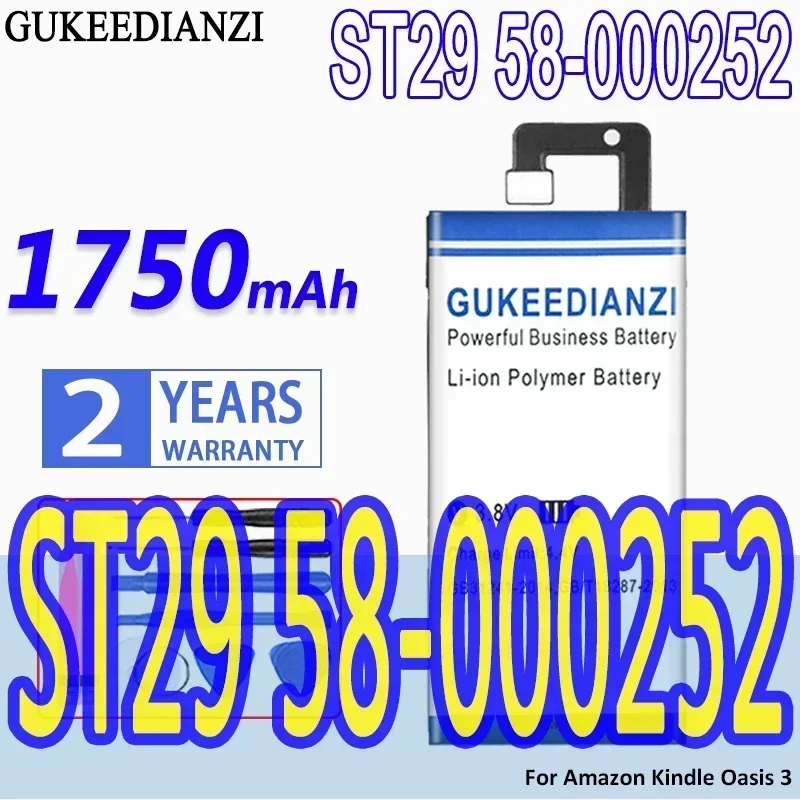 

GUKEEDIANZI ST29 58- 000252 Аккумулятор для телефона емкостью 1750 мАч для Amazon Kindle Oasis 3 Oasis3 Batterij Batteria большой емкости