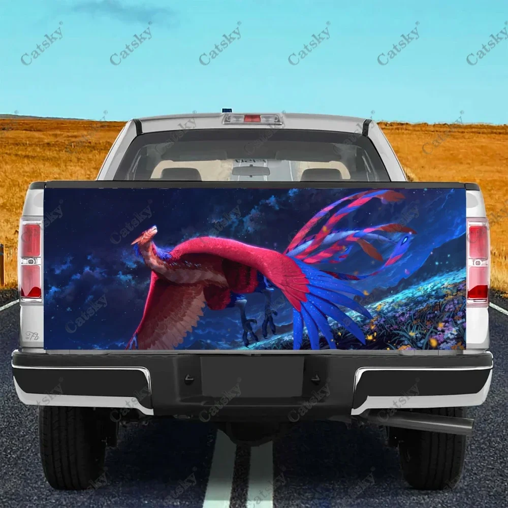 Fantasy Bird Truck Decals Truck Tailgate Decal Sticker Wrap , Bumper Stickers Graphics for Car Trucks SUV