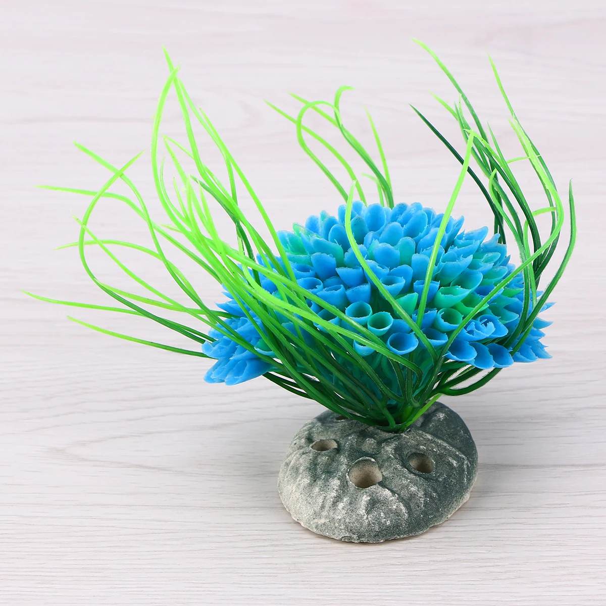 

Lifelike Aquarium with Base Non- Tank Decorations Realistic Artificial Aquatic Grass Decor Simulation Water for Fresh