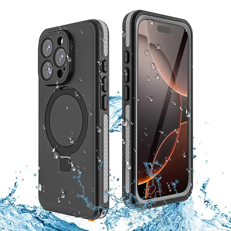For iPhone 16 15 Pro Max 16 Plus 16 15 Pro Waterproof Case, [Compatible with Mag-Safe] Full-Body Heavy Duty Shockproof Case