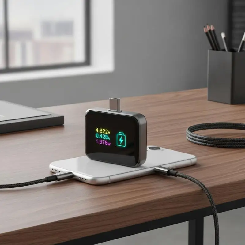 140W PD Fast Charger Type-C Port Digital Display Compact GaN Charging Adapter for Phone Laptop Business Trip