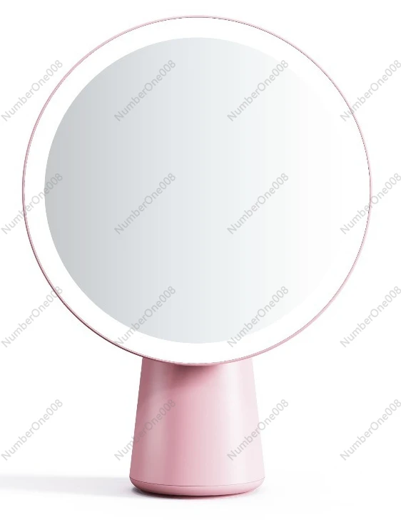 

7,6-дюймовое светодиодное зеркало для макияжа с лампой, настольное косметическое зеркало, косметическое зеркало с сенсорным затемнением для общежития