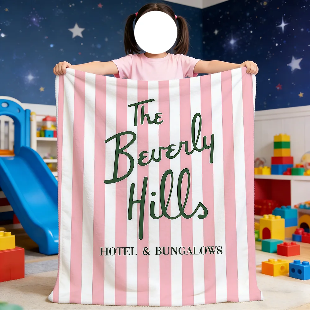 Manta de Beverly Hills Hotel & Bungalows, manta suave para pícnic, cama, sofá, hogar, dormitorio, acogedora, cálida y cómoda