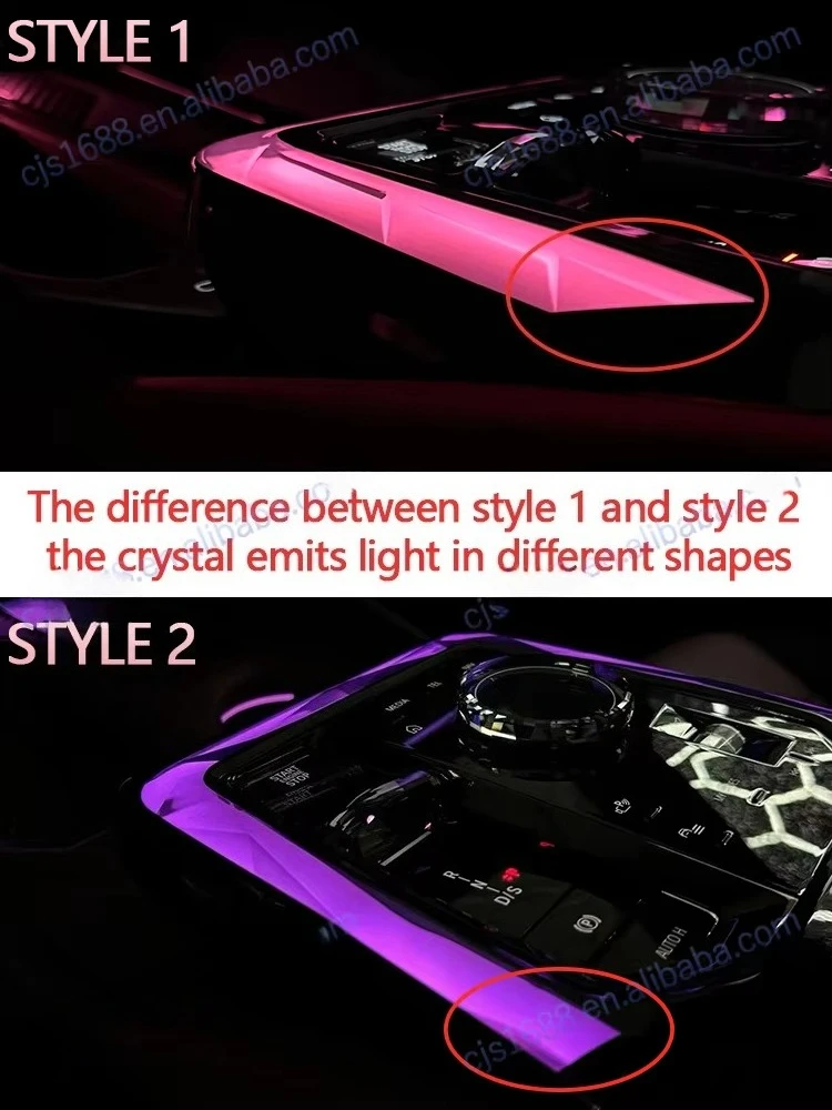 Center Console Saddle Lamp for 2024-2025 BMW 5 Series G60 G68 I5 Car Ambient Light Interior Accessories Decorative Strips