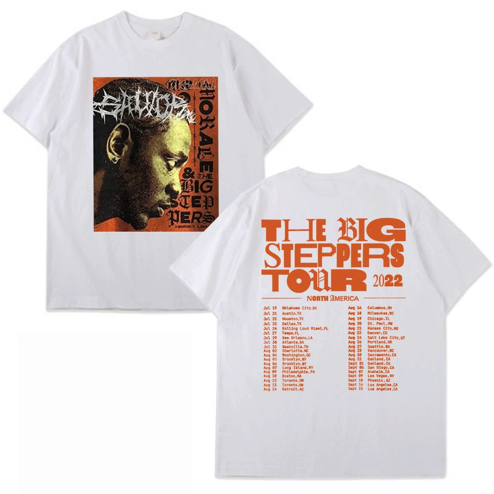 Rapper Kendrick Lamar T-shirts Music Album Mr Morale & The Big Steppers 2022 Tour Print T Shirt Men Women Hip Hop Streetwear Tee