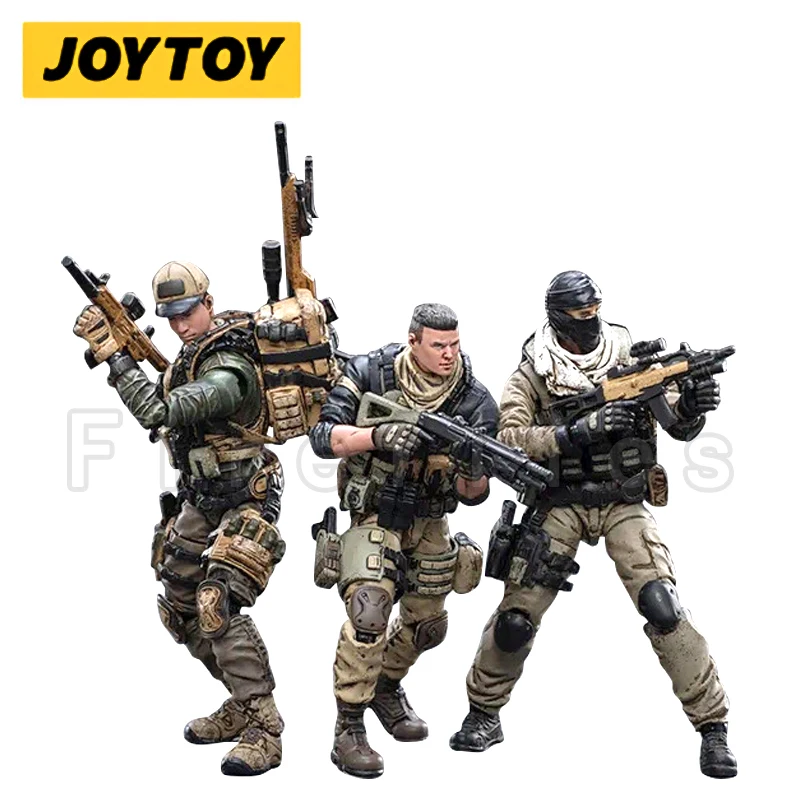 1/18 JOYTOY Action Figure (3 PÇS/SET) Freedom Militia Trio Anime Coleção Modelo Brinquedo