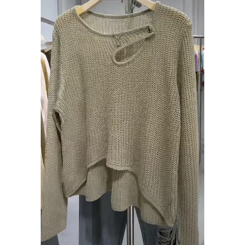 

Spring and Autumn Pure Desire Style High-end Fashion Loose Commuting Bottoming Outerwear