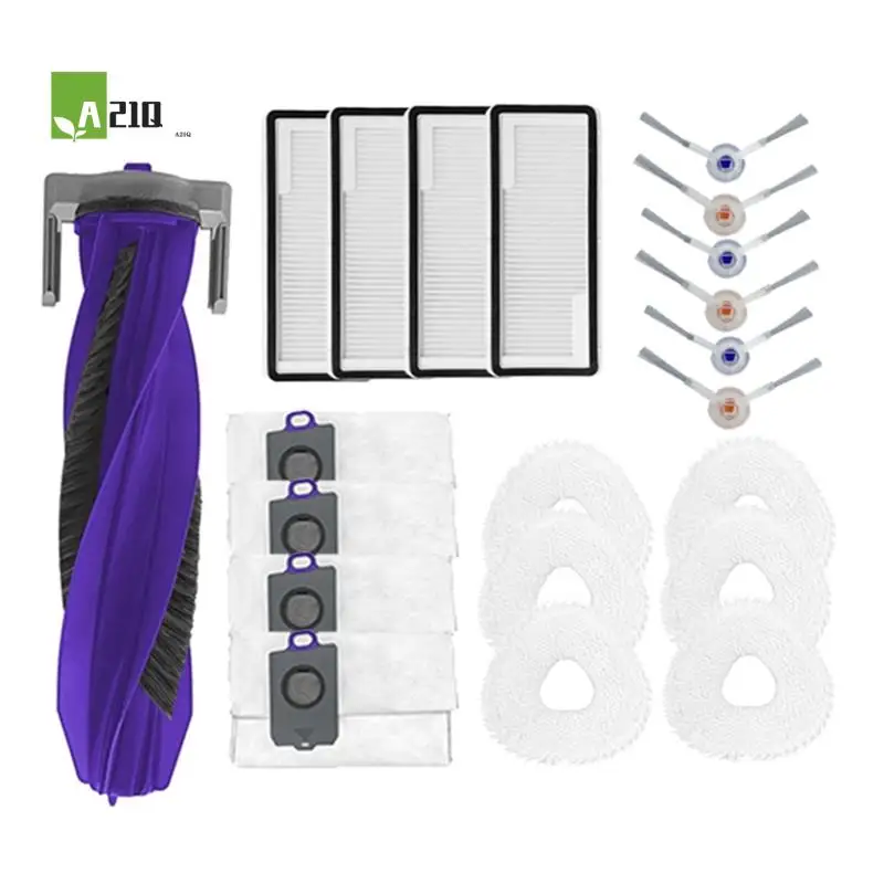 

A21Q-21 шт. для Narwal Freo Z Ultra, аксессуары для подметальных роботов, запасные части для чистки, основная боковая щетка, набор фильтров для швабры