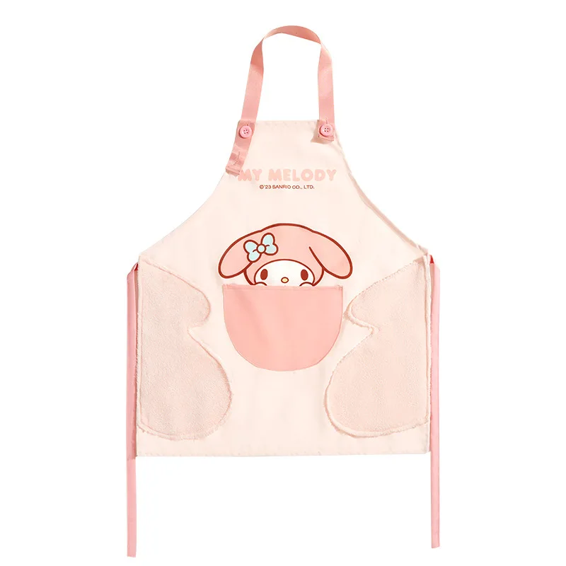 مريلة مينيسو سانريو للمنزل مقاومة للماء والزيوت، مريلة مطبخ صيفية رفيعة، مريلة مقاومة للأوساخ