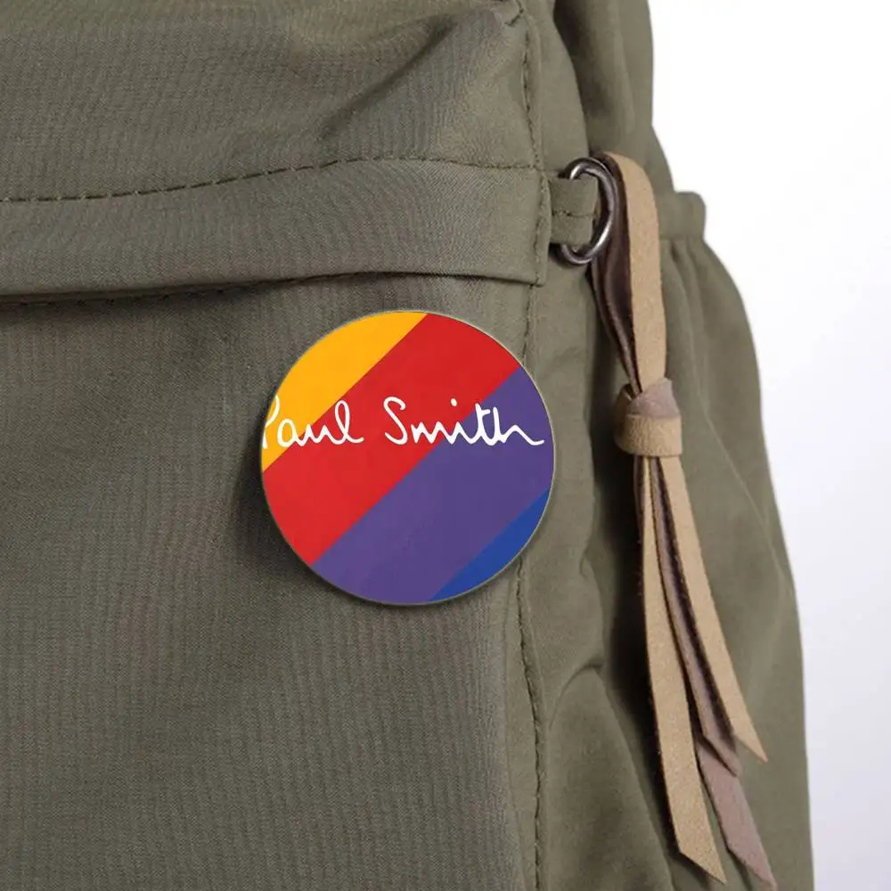 الفن S-س্মিথ Fashion-P-PaulS شارات مستديرة رائعة شارة دبابيس الإبداعية دبابيس للملابس قبعة ظهره هدية اكسسوارات S