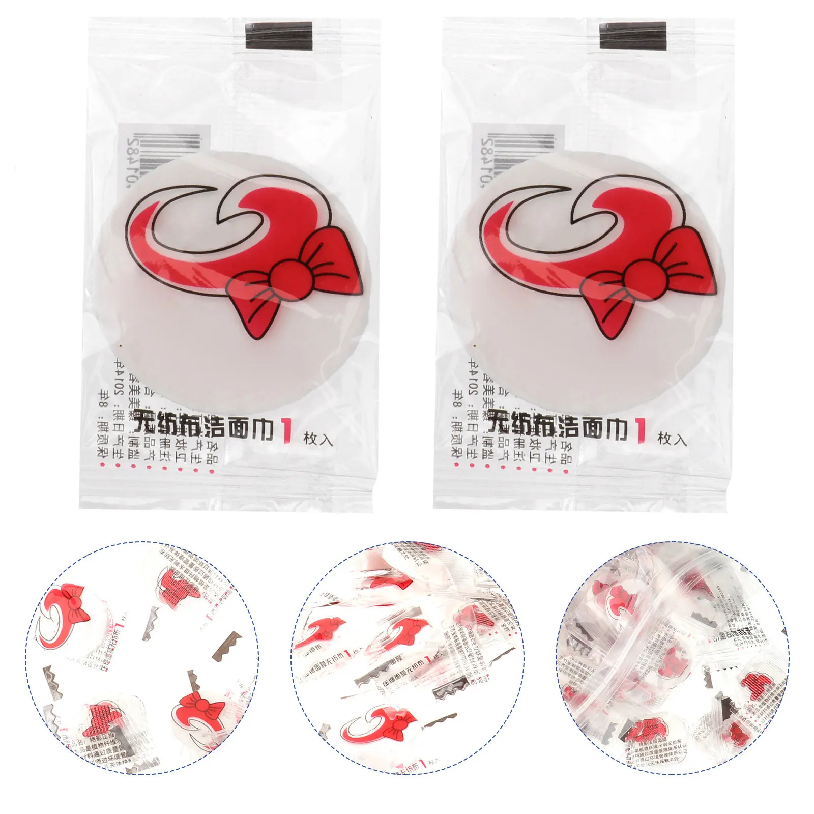 100Pcs Compressed Facial Mask Natural Wood Pulp DIY Beauty Face Sheet for Moisturizing Skin Care Maggier Compress Paper Mask