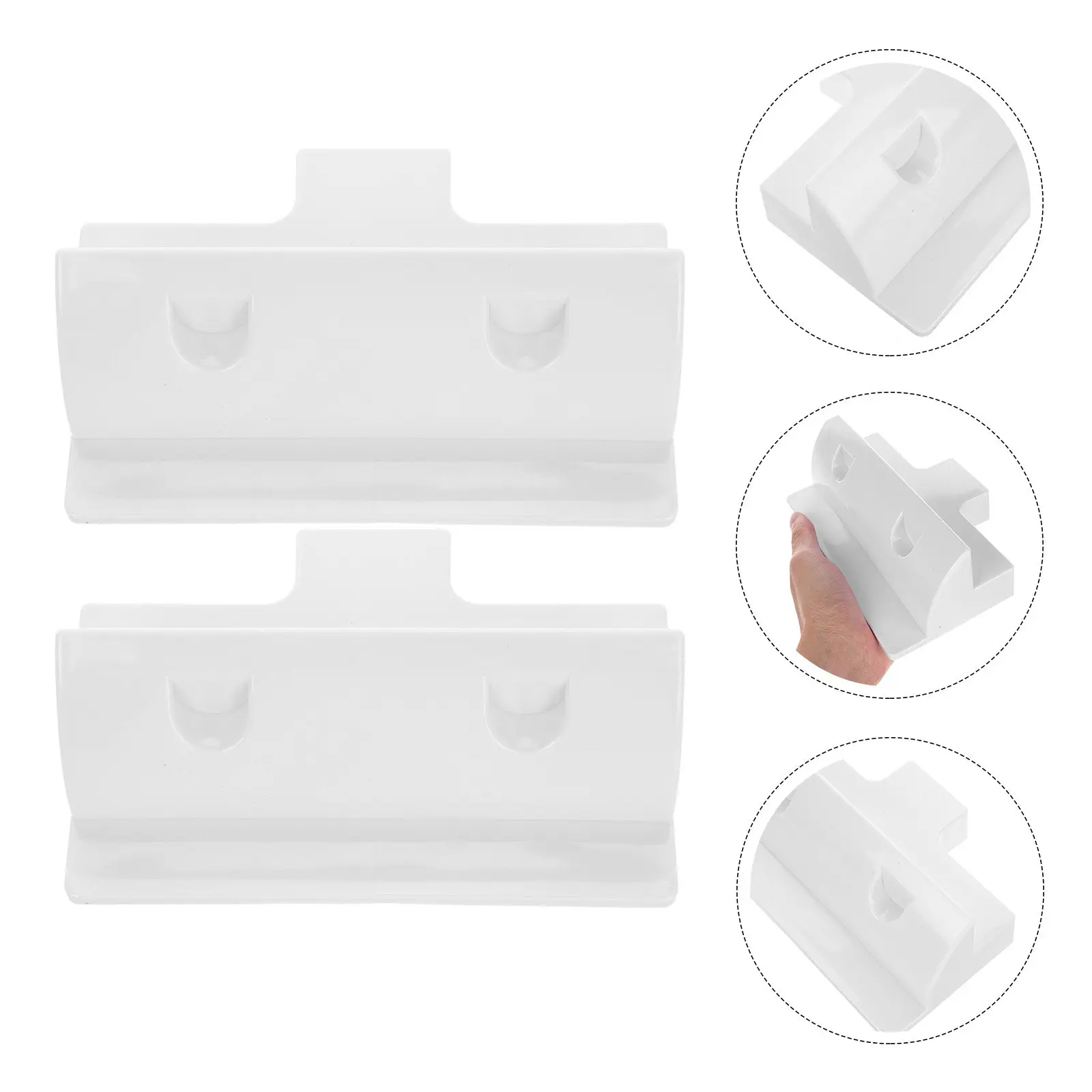 

2Pcs Solar Panel Brackets for Rv Roof Yacht Boat Mobile Home ABS Material Weather Resistant Easy Install Sleek Design Solar