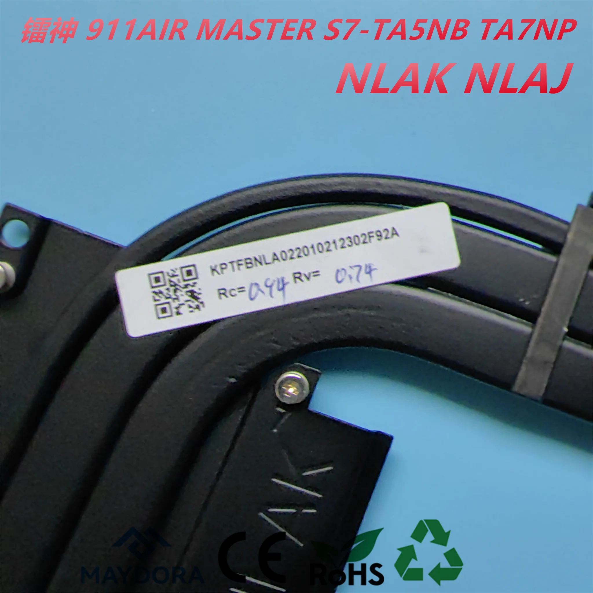 Laptop CPU GPU Heatsink for HASEE S7-TA5NB S7T-TA7NP Thunderobot 911Air Master NLAK NLAJ