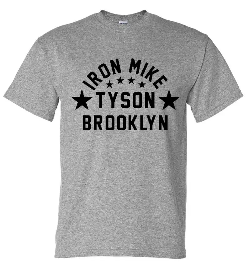 Iron Mike Tyson Brooklyn Boxing Legend Gym Training T-Shirt. Summer Cotton O-Neck Short Sleeve Mens T Shirt New S-3XL