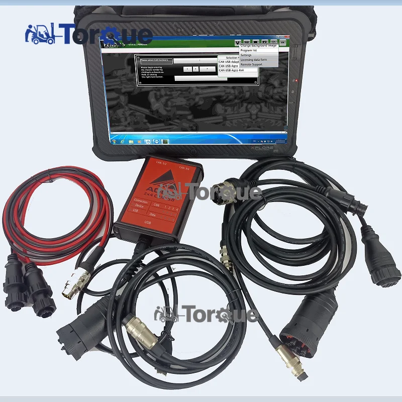 For AGCO Electronic Diagnostic Tool EDT FenDias CANUSB Interface AGCO Diagnostic Tool+Tablet Agco FENDT Dst Edt