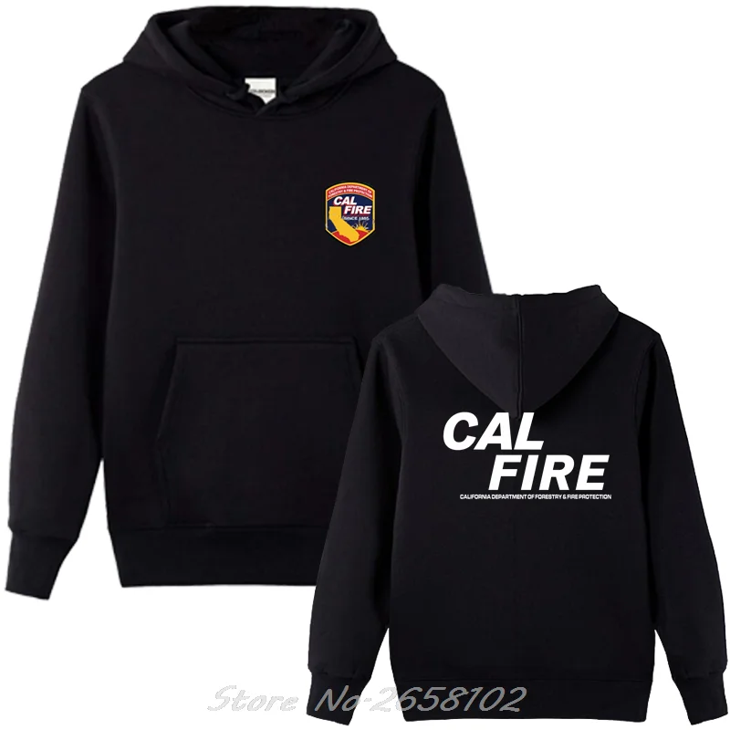 Fashion Hoodie New California Firefighter Fire Department hoodie Men Fleece Hooded Jacket Sweatshirt Harajuku Streetwear