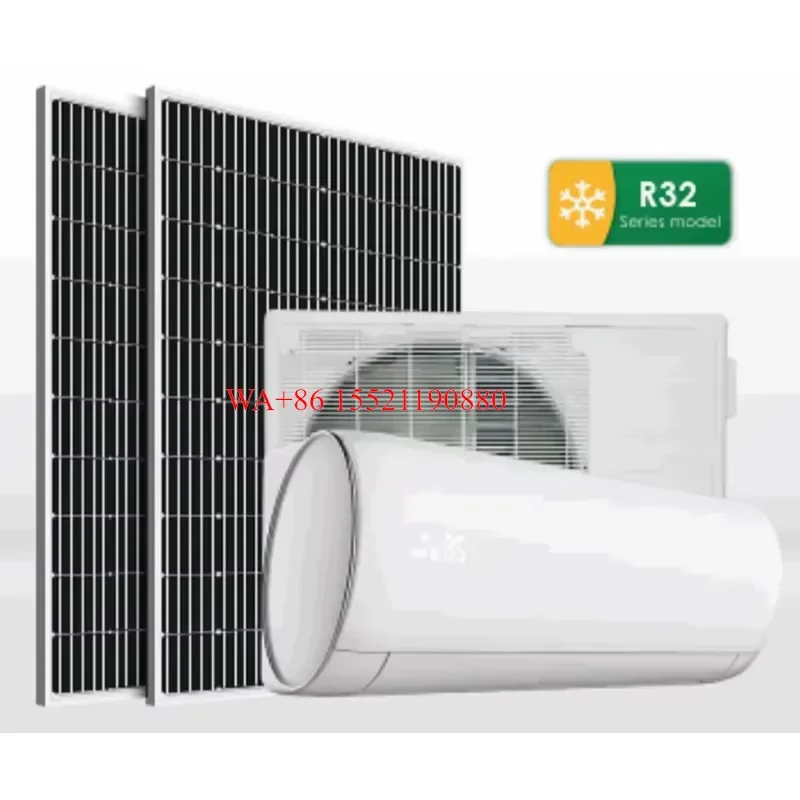 WMWMNU for 9000BTU-24000BTU Solar Air Conditioner DC 48V Off Grid Hybrid 100 Percent Solar Powered AC Unit