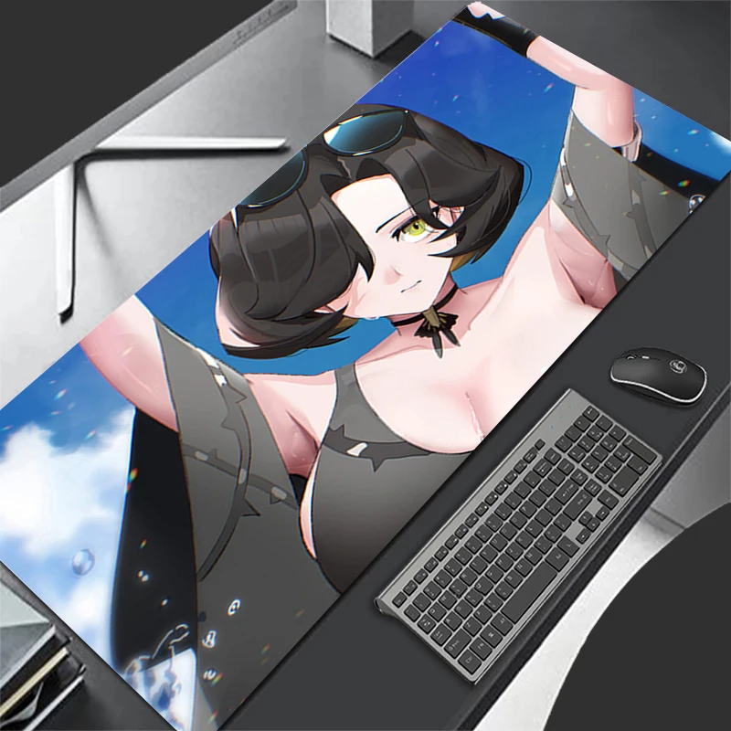 Mousepad Pattern Mouse Pad Desk Mat Computer Gaming HD Black Survival Eternal Return Keyboard Pad Rubber Mat Non Slip Mouse Mat