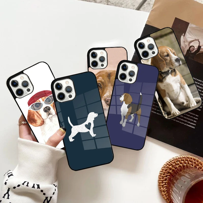 Funda de teléfono con diseño de perro Beagle, magnética, para iPhone 15, 16, 14, 13, Pro Max, 11, 12, Mini Magsafe, funda de carga inalámbrica