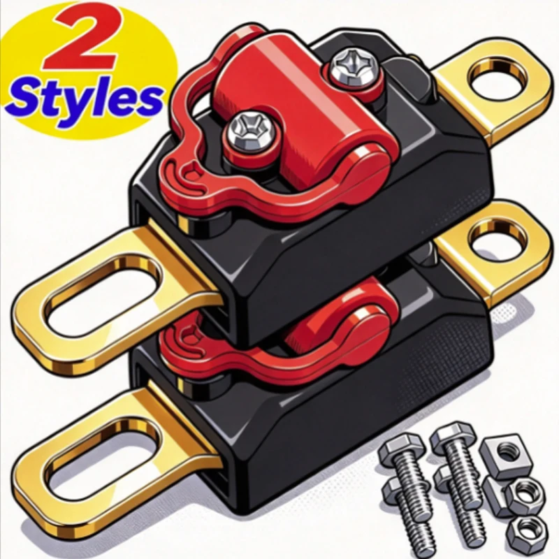 Manual Cut Off Power Switch Motorcycle Battery Disconnect Switch Copper Terminal Prevent Battery Drain Insulation Protection