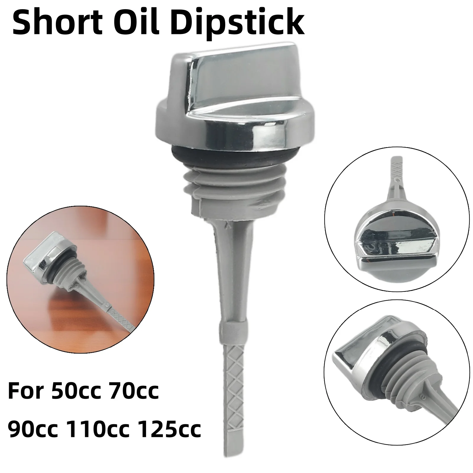 

motorcycle Short Oil Dipstick Engine Oil Dipstick Filler Cap Plug For 50cc 70cc 90cc 110cc 125cc Dirt Bike for ATV Quad Go Kart