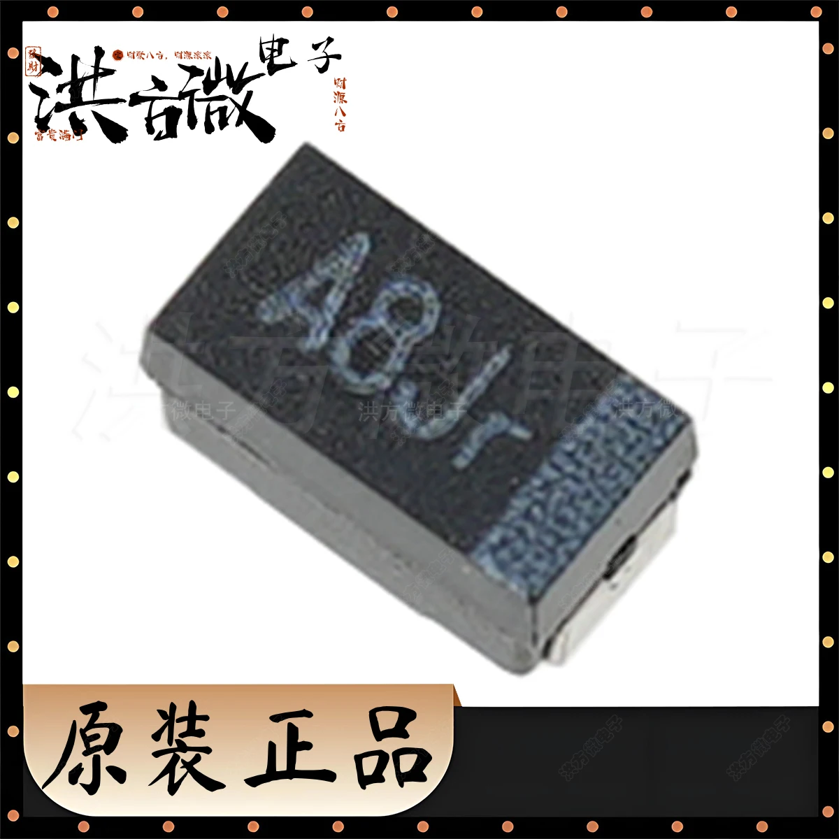 1206 3216 Marking A8J 6.3V 100uF Original Black Tantalum Capacitor 6.3V ±20% 100UF 45mΩ@100kHz T55A107M6R3C0045 CAP TANT POLY A