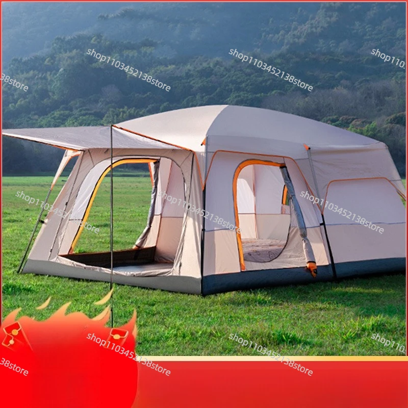 Camping Tent Outdoor 3-4 People Two Rooms One Hall 5-8 People Two Rooms 10 People Tent Party Tent