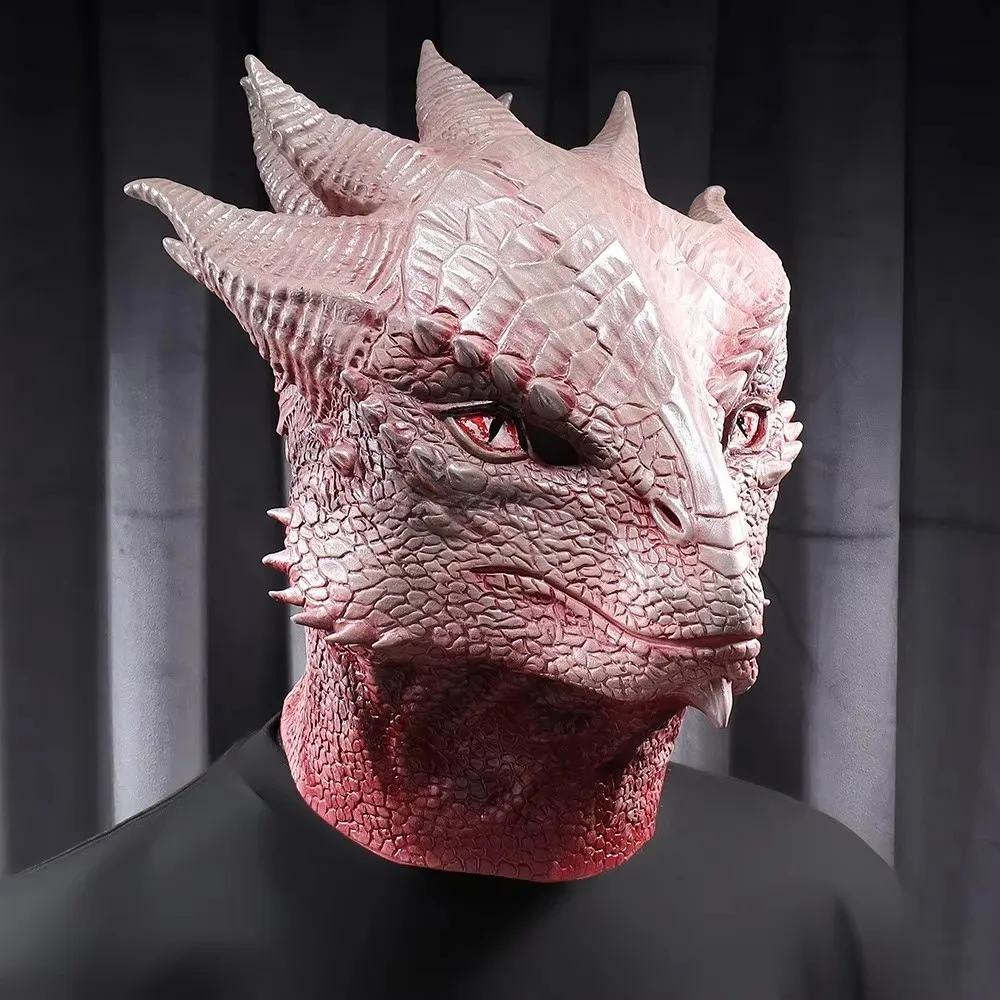 

Dragon Warrior Character Game Mask Realistic Durable Cosplay Helmet Unisex Latex Halloween Carnival Party Costume Props