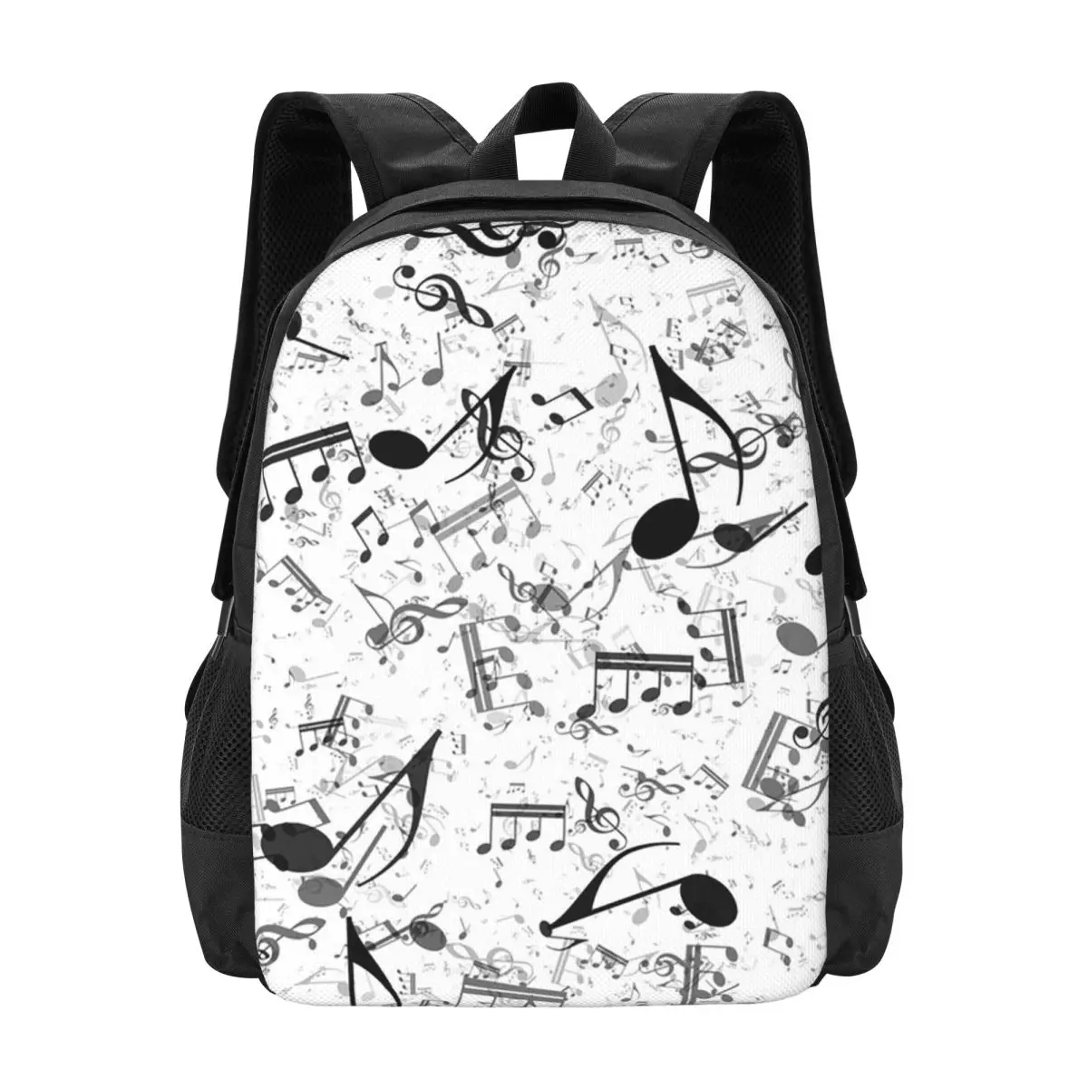 

Рюкзак с музыкальными нотами, хит продаж, вместительный рюкзак для мальчиков и девочек, школьная сумка, сумки на плечо для мужчин и женщин