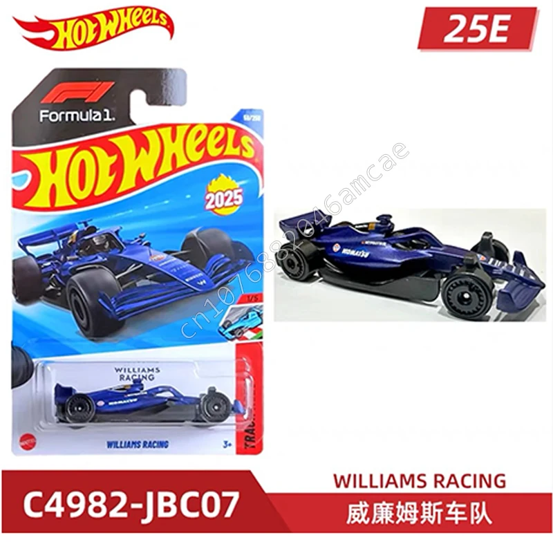 

Hot Wheels Cars Model 2025E F1 Williams Racing 1/64 Racing Diecast Vehicle Cars Toys Alloy Material Car Figure Toy Boy Gifts