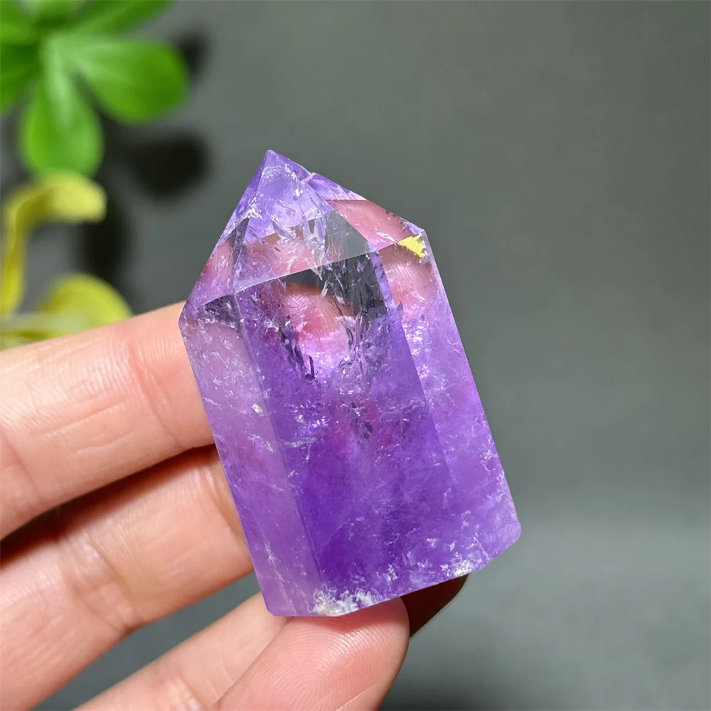 Natural High-Quality Amethyst Tower Polishing Process Reiki Repair Spiritual Meditation Collection Mineral Home Decoration