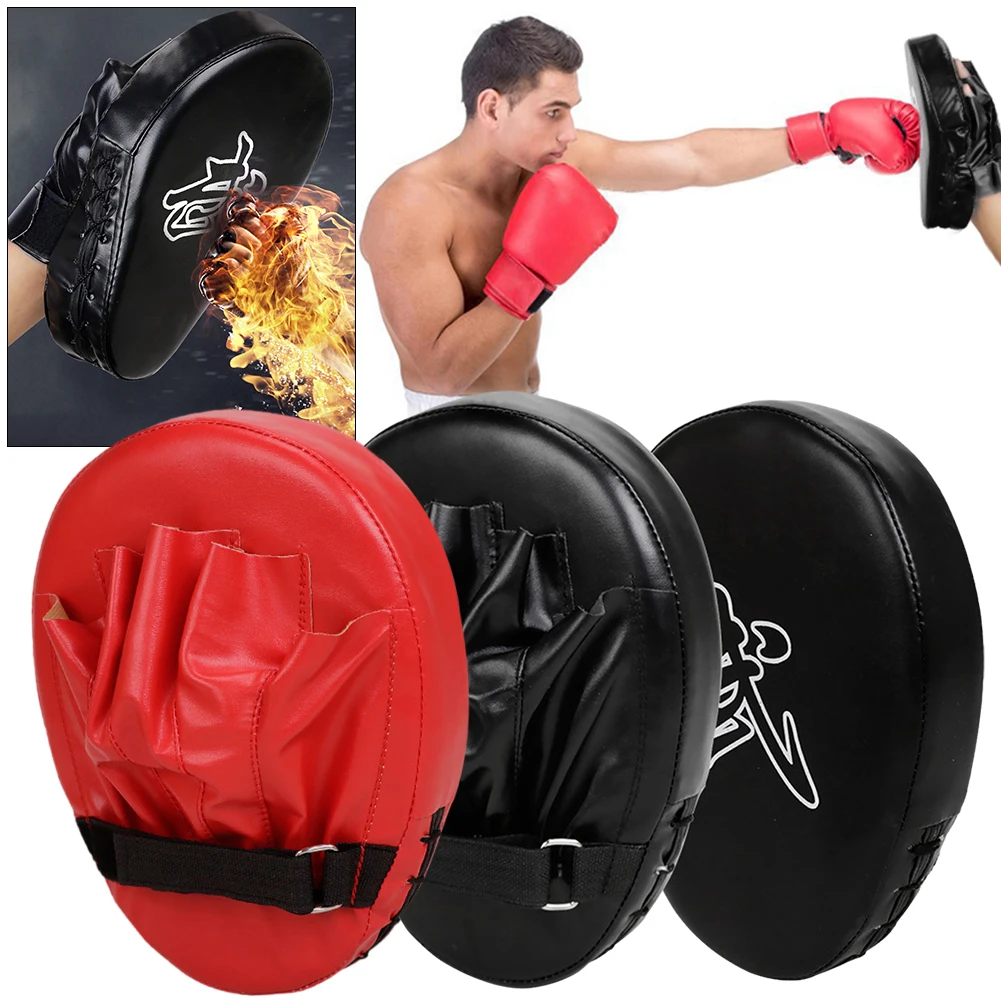 Boxing Hand Target PU Leather 5-Finger Hand Target Wear Resistant Punching Mitts Kickboxing Pads for Boxing MMA Muay Thai