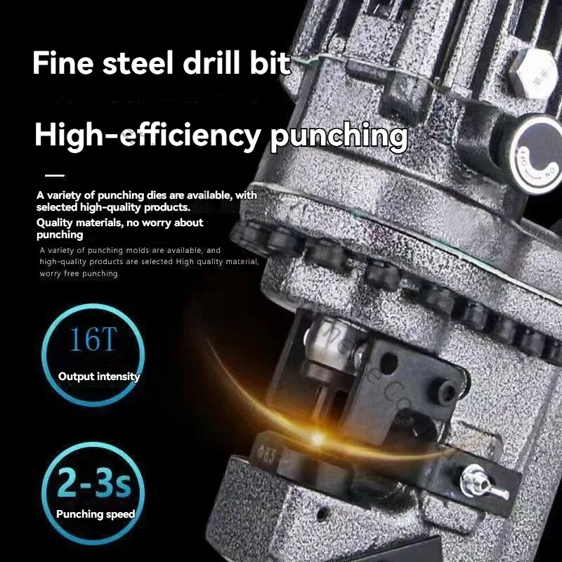 New Electric Stainless Steel Hole Puncher, Corner Iron Angle Steel Cutting Machine, Channel Steel Hydraulic Punching Machine