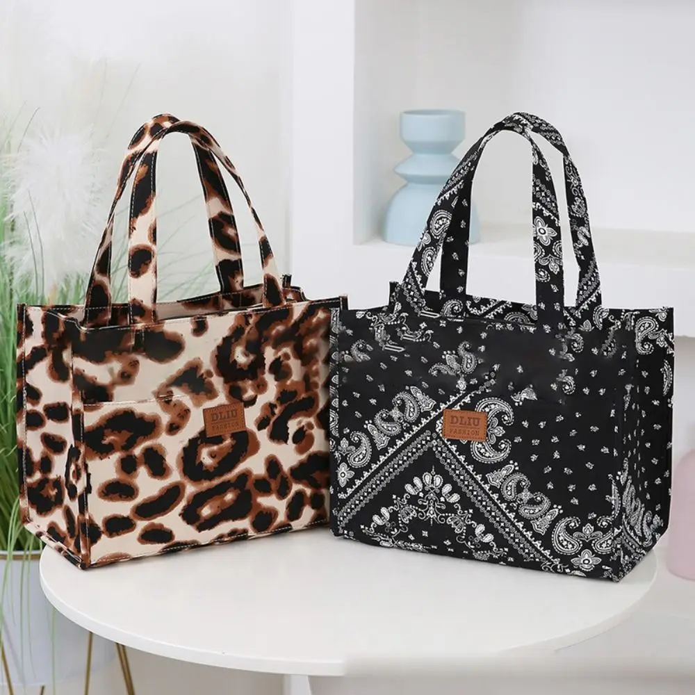 

New Thickened Floral Print Lunch Bag Handbag Large Capacity Thermal Insulation Bag Waterproof Thermal Ice Pack
