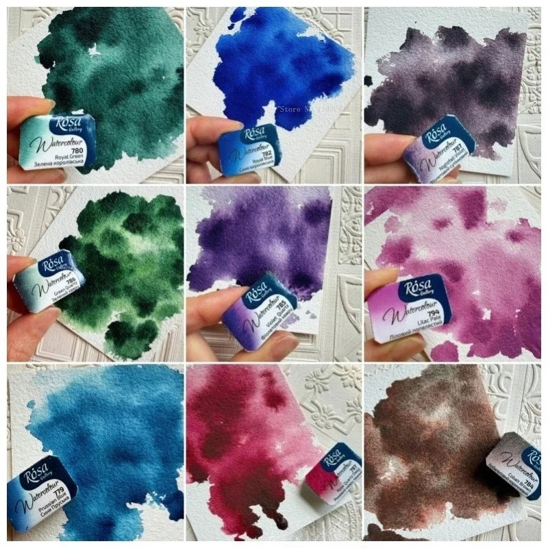 ROSA 2026 New Solid Watercolor Paint Full Block&10ml Tube Precipitation Colors Artist Quality Pigments for Painting Art Supplies