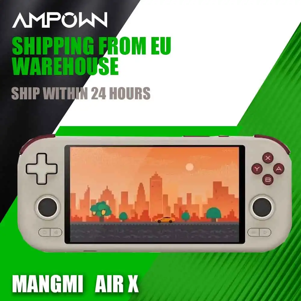 Console de jeu portable rétro MANGMI AIR X, écran tactile IPS 5,5 pouces 1080P, joystick à effet Hall 5000 mAh, consoles de jeu portables