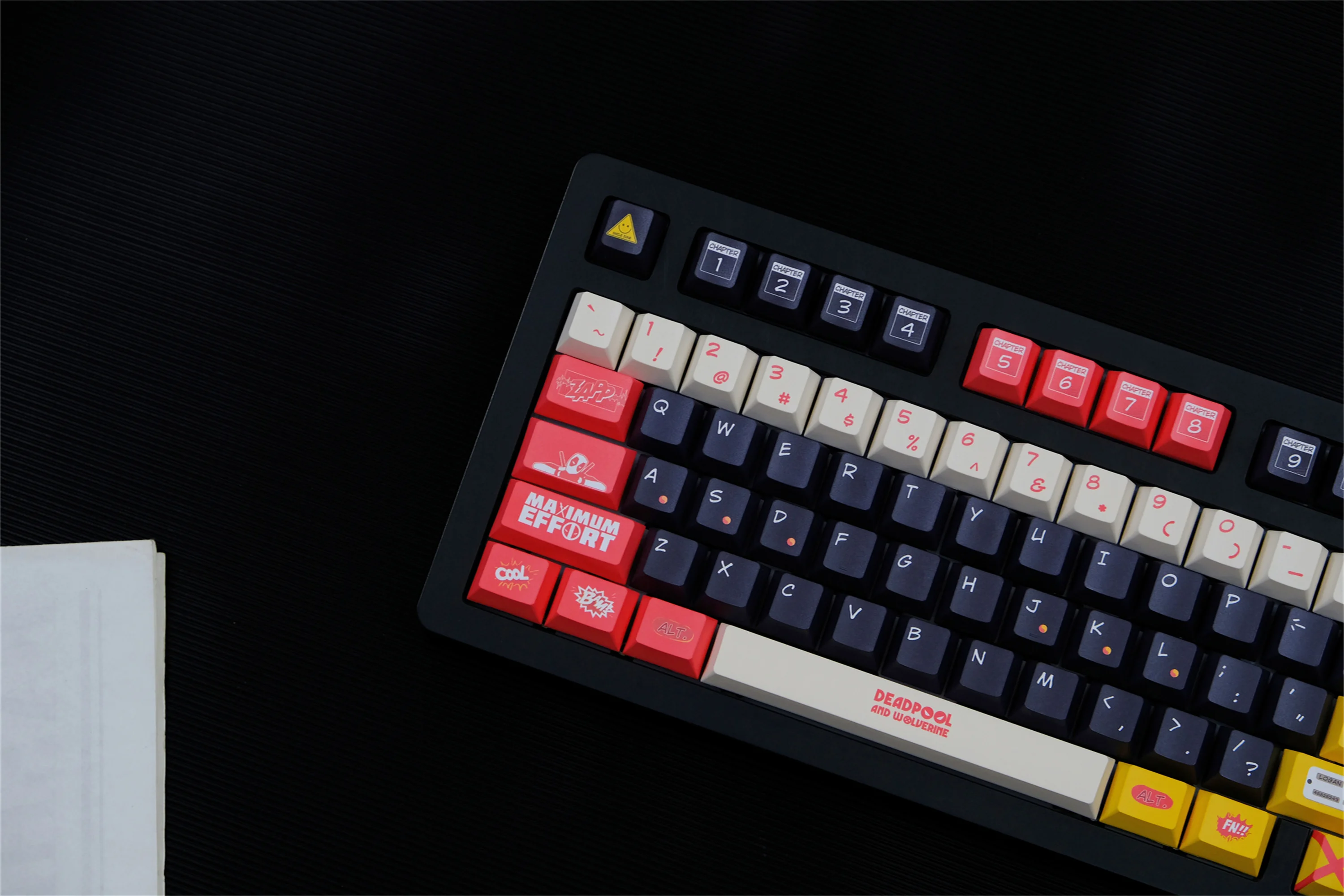 Deadpool Wolverine Keycaps 151 키 PBT 소재 CHERRY 프로필 DYE-SUB CHERRY MX 스위치 기계식 키보드 용 맞춤형