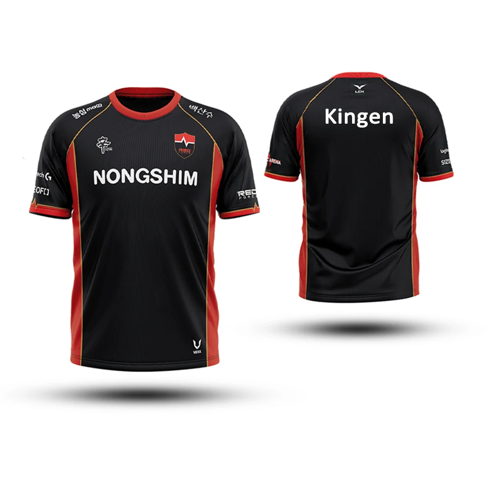 2025 Esports Club NS RedForce Jersey زي تدريب NS League of Legends LCK VCT Sylvie تي شيرت للجنسين ملابس رياضية قابلة للتنفس