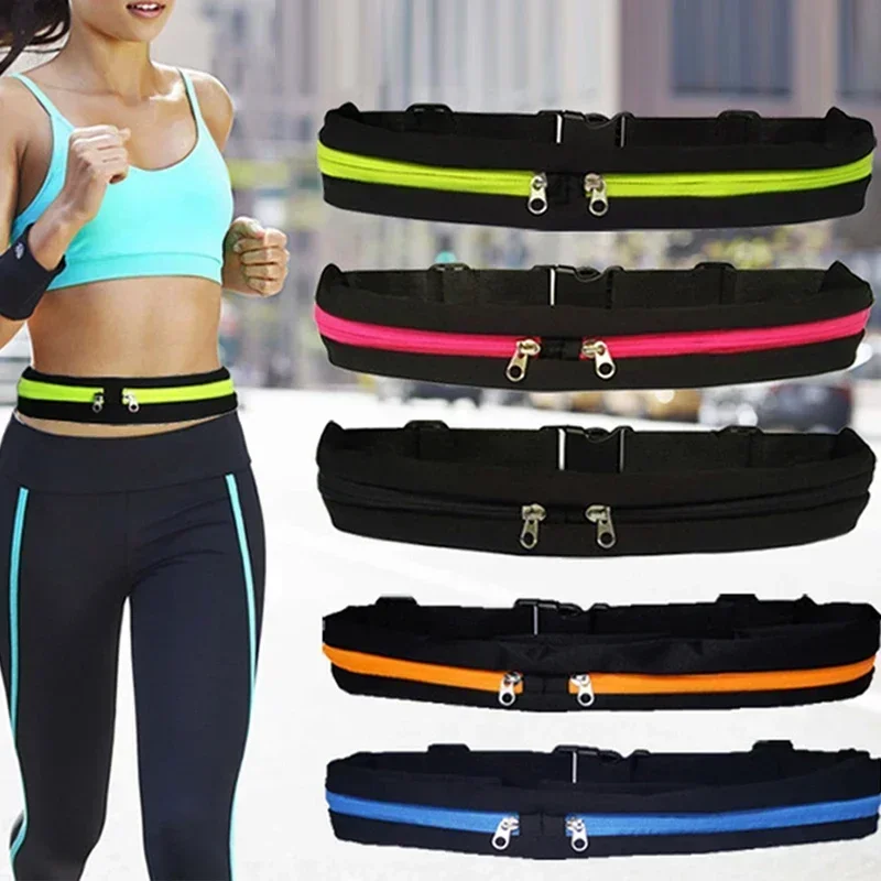 Sports Bag Running Waist Bag Pocket Bag Outdoor Jogging Cycling Running Bag Waterproof Adjustable Anti-theft Pack Sport Belt Bag