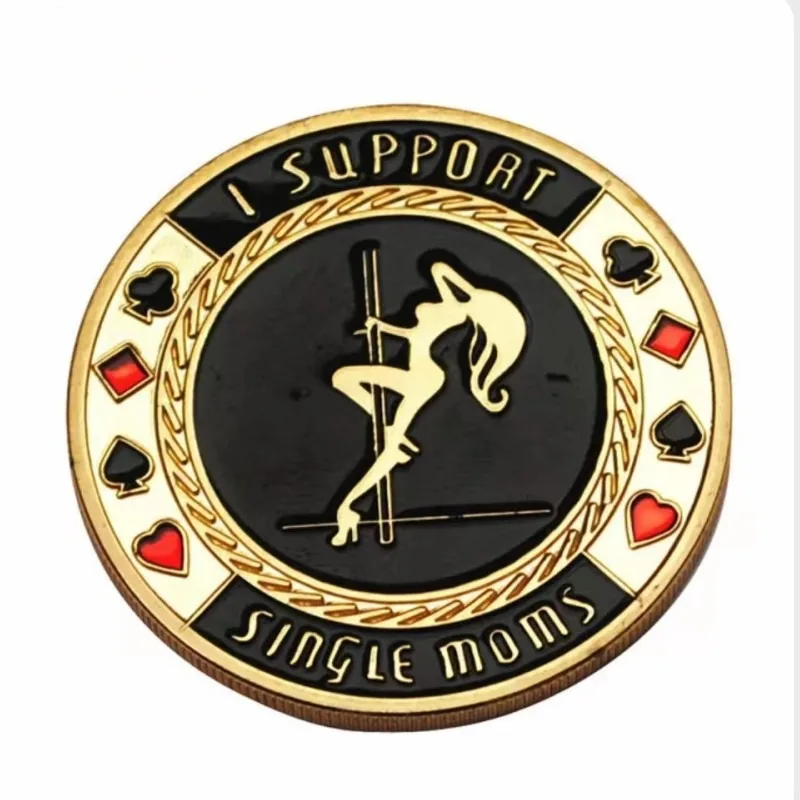 Lucky Poker Coin Card Guard Protector Poker Cards Good Luck Challenge Coin Casino Chips Dealer Token Souvenir Collectible Gifts, image 18