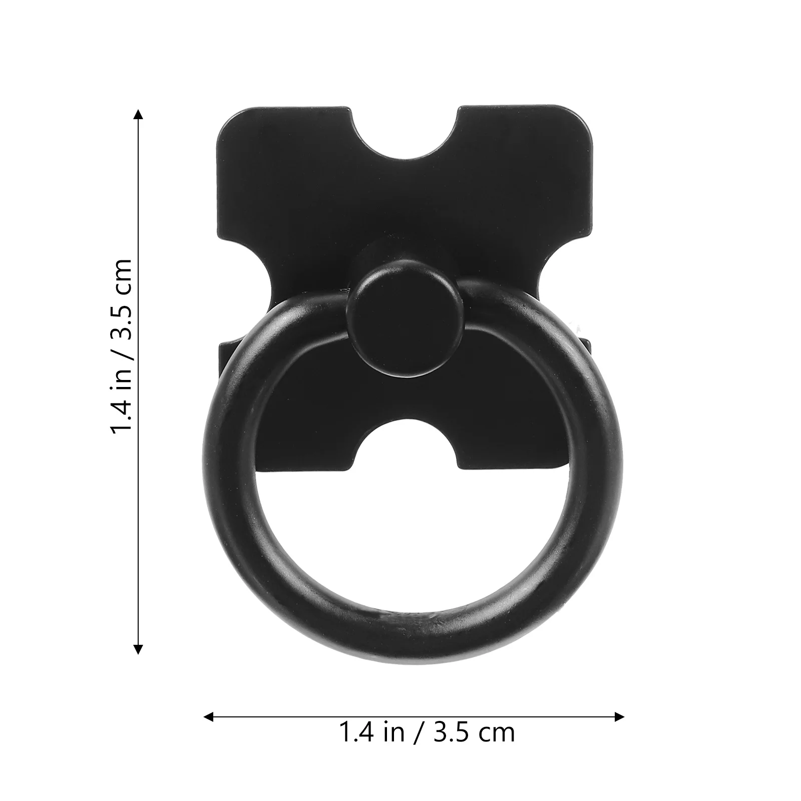 4 Buah Pegangan Laci Furnitur Pegangan Kabinet Dapur Lemari Buku Cincin Hitam Pegangan Perangkat Keras Furnitur Tarikan Laci Kabinet