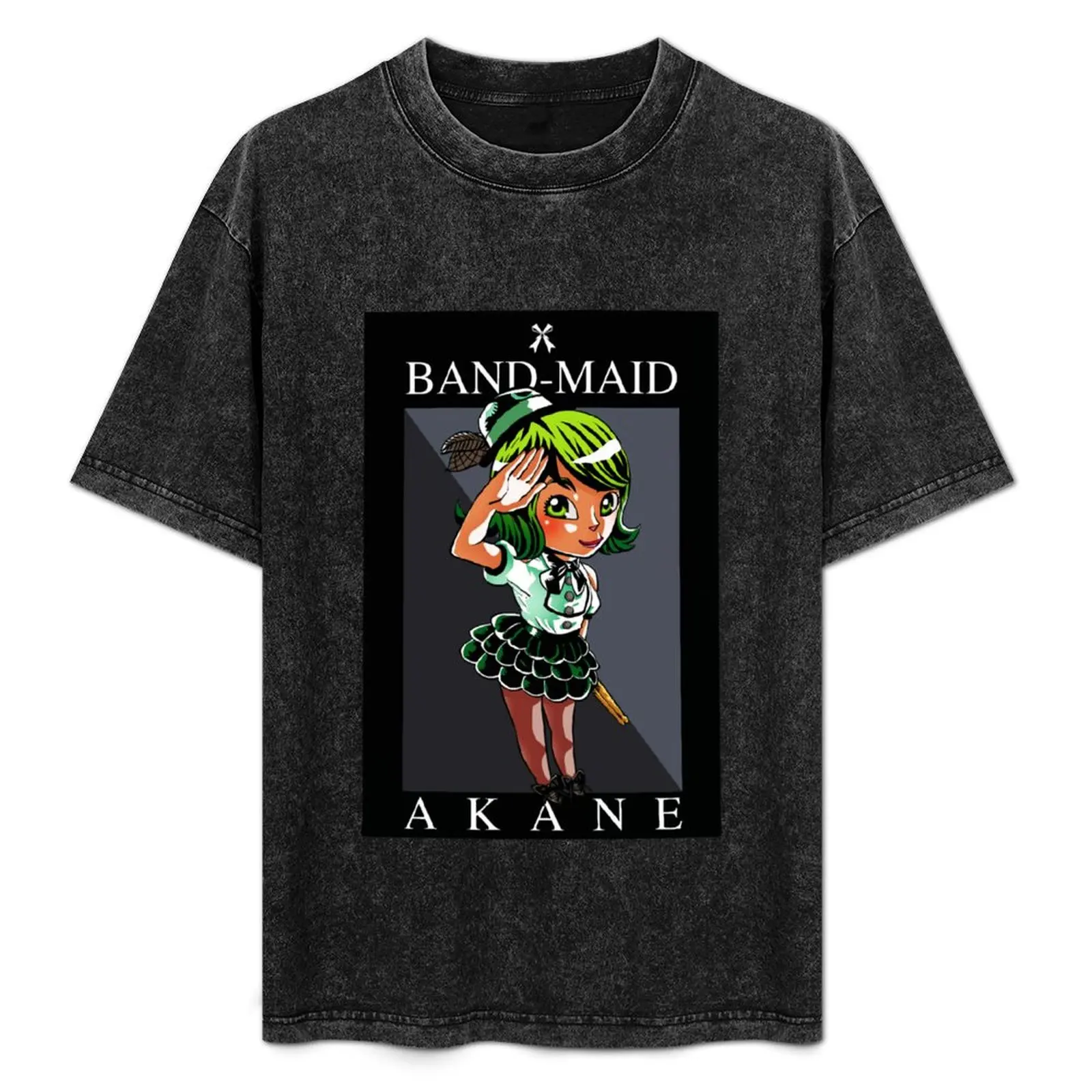 

Gifts For Women Band Maid Drummer (Akane) T-Shirt Casual Fashion Short Sleeve Cotton T-Shirt