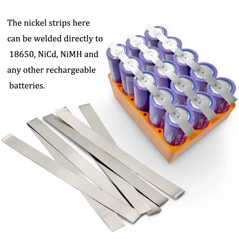 Bande de Nickel pour batterie Li 18650, 1/2/5 mètres, Machine à souder par points, équipement de soudage, ceinture en Nickel pour batteries