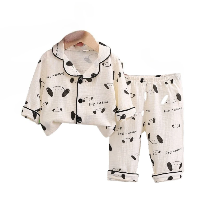 

New Spring Autumn Baby Girls Clothes Set Children Pajamas Long Sleeved Shirt Pants 2Pcs/Sets Kids Sleepwear Infant Clothing