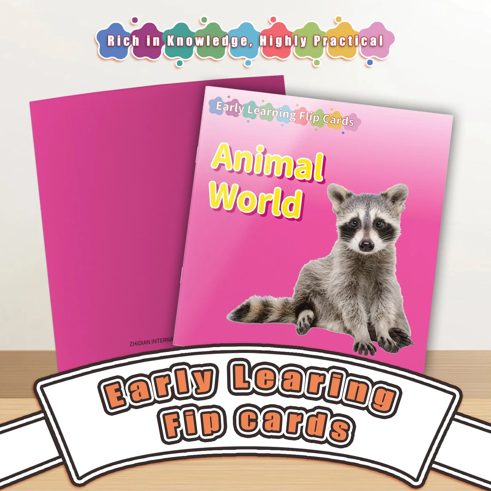 Card Books - Lively Knowledge Card Books for Early Learning, Visually Stimulating Educational Cards